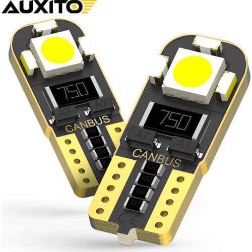 2x W5W T10 LED Canbus Bulb 2825 Car Interior Parking Light For Audi A3 A4 B6 B8 A6 C6 80 B5 B7 A5 Q5 Q7 TT 8P Auto Lamp NO ERROR