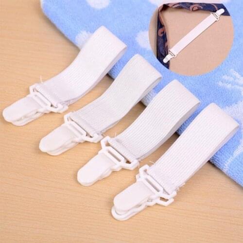 4 pcs/set Elastic Bed Sheet Mattress Cover Blankets Grippers Clip Holder Fasteners Kit Home Textiles Accessories