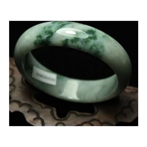 437 59mm Certified Natural Green A stone stone (A0427) Bracelet Handmade