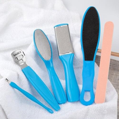 8Pcs/Set Manicure Foot Care File Set Dead Hard Skin Callus Remover Scraper Pedicure Rasp Tools Pedicure Feet Care Tool Kit