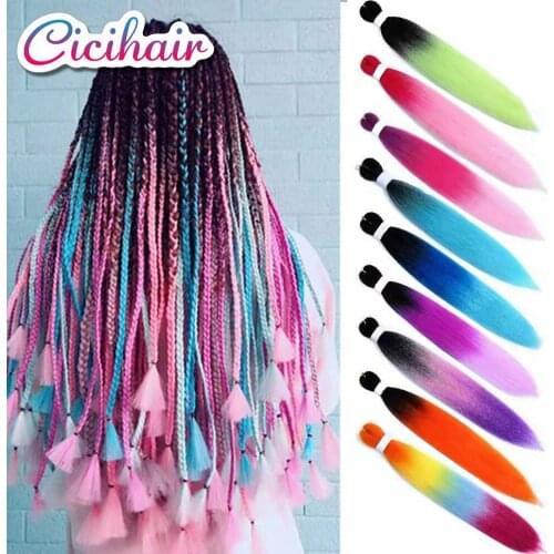 CICIHAIR 24"5pcs Synthetic Jumbo Braid Hair Hair Extension Pre Stretched Braiding Hair Extensions Easy to Braiding Twist Hair