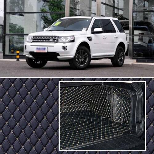 PU Leather Rear Trunk Cargo Liner Protector Mat Seat Back Cover For Land Rover Freelander 2