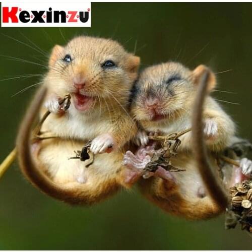 Kexinzu Full Square Diamond 5D DIY Diamond Painting"Animal"3D Embroidery Cross Stitch Rhinestone Mosaic Home Decor Gift Dp102