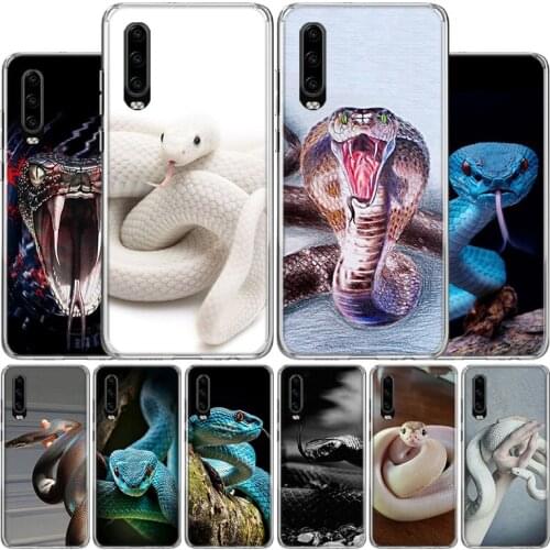 Animal Leather Snake Scales Phone Case For Huawei P30 P40 P20 P10 Mate 30 20 10 P Smart Z Lite Pro Plus + 2019 Cover Coque Shell