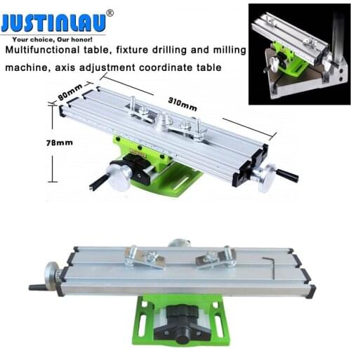Mini Precision Multifunction Work Bench BG6300 Vise Fixture Drill Milling Machine X and Y-axis Adjusting Coordinate Table
