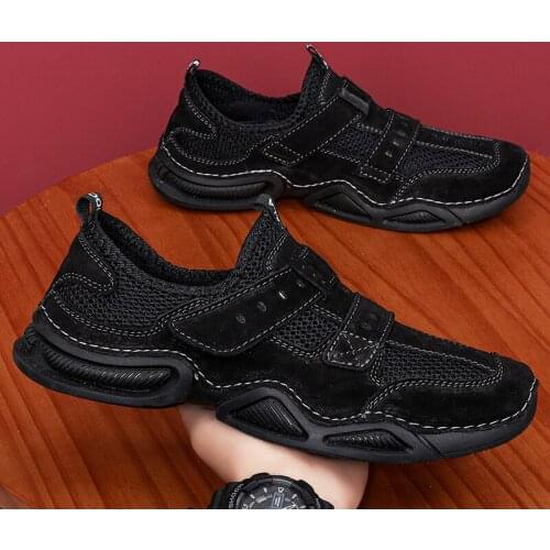 Men Loafers Lightweight Walking Comfortable Sneakers Breathable Soft Mesh Flats Casual Shoes Sports Outdoor Running Shoes