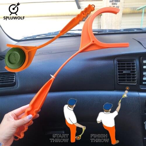 New Plastic Handheld Target Thrower Tool Clay Shooting Accessories