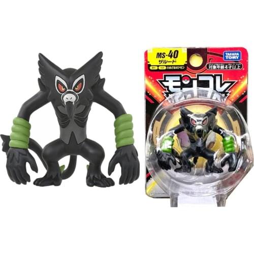 Genuine TAKARA TOMY Pokemon Sword and Shield Anime Figure Zarude Ms-40 Pocket Monsters Action Figures Hand-Made Toys Kid Gifts