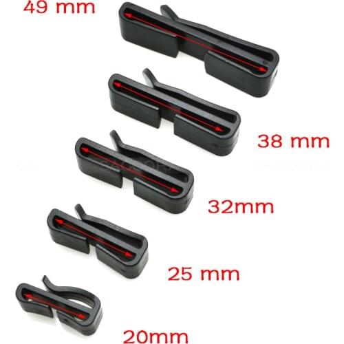 Quick Slip Keeper Buckle clip Slider For Molle Tactical backpack Adjusting strap webbing 20mm 25mm 32mm 38mm 49mm Black