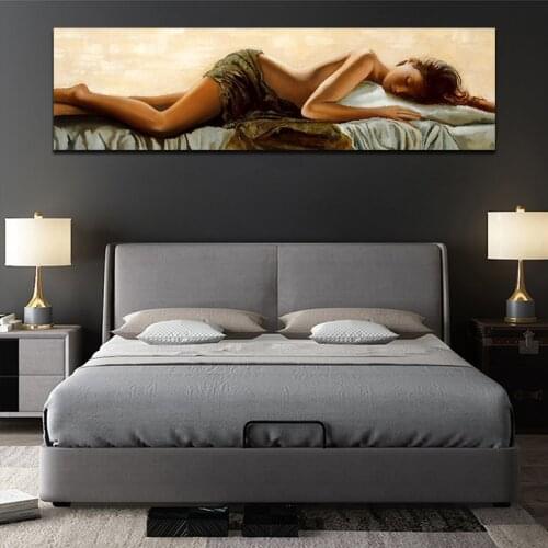 Sexy Women Portrait Oil Painting on the Wall Canvas Posters and Prints Cuadros Wall Art Pictures for Living Room Home Decor