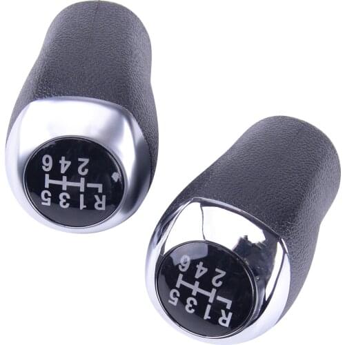 43711-A5200 6 Speed Shifter Lever Handball Gear Head Matte/Chrome fit for Hyundai Elantra GT I30 MT 2012 2013 2014 2015 2016