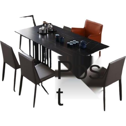Slate tea table and chair combination tea table minimalist office to receive tea table households