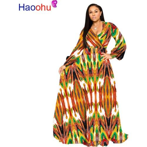 2019 chiffon Long Sleeve maxi dress bohemia dress full plus size celebrity/graduation/Dinner Dress Beach Sundress