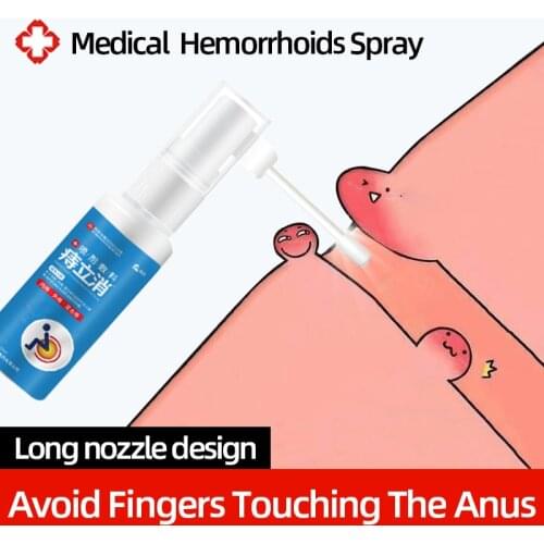30ml Hemorrhoids Spray Treatment Crack Internal & External AnalFissure Painkiller Mild And Safe Health Care
