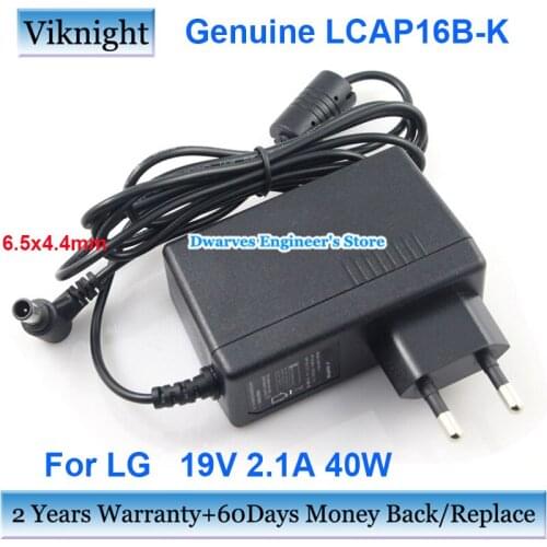 EU Plug 19V 2.1A AC Laptop Adapter Charger For LG LED LCD Monitor 27EA63V 23EA53J CE2442T E2060T E2250T 22M35D 22MP57A 24M35A