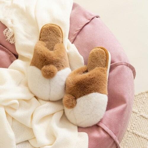 Winter Slippers Women Furry Fur Slides For Ladies Shoes Flats Super Soft Home Indoor Slippers