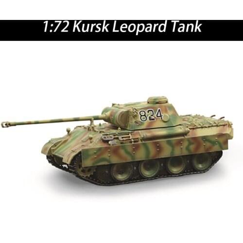1/72 Scale 60645 1943 Eighth Armored Division Kursk Truck Leopard Tank Model Diecast Toy Vehicle Collectible Display Collectible