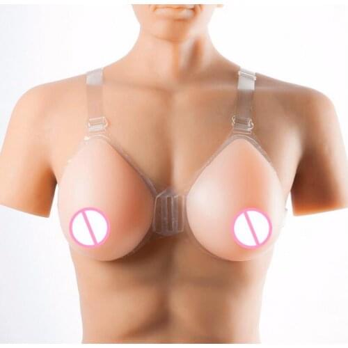 2020 1800g Silicone Breast Forms Beige With Straps For Crossdresser Transvestite Drag-Queen Ladyboy Enhancer Boobs Breast Form