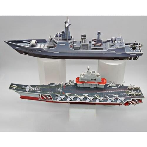 3D DIY Paper Puzzle Toy Military Series Destroyer Model Set Creative Assembled Education Puzzle Toys Gifts For Children Kids