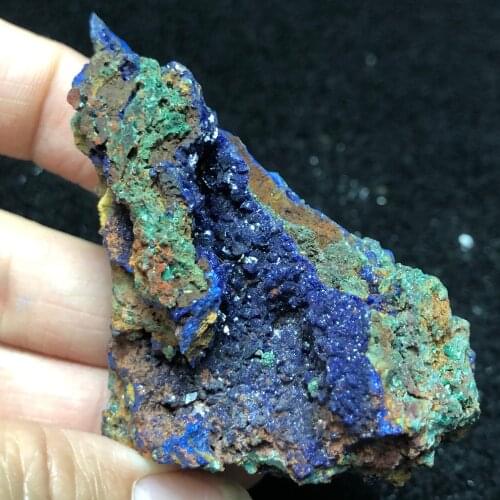 61.2gMalachite blue copper crystal mineral stone decoration crystal healing energy geology teaching collection jewelry