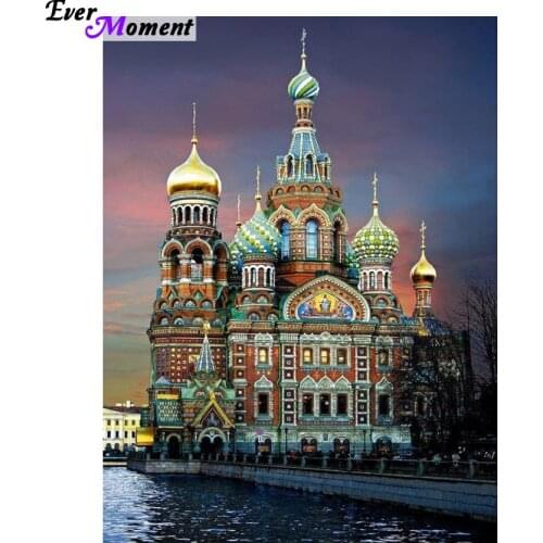 DIY 5D Diamond embroidery Diamond mosaic Vasile Assumption Cathedral knitting needles needlework diy diamond painting ASF236