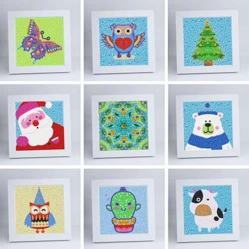 DIY 5D Diamond Embroidery Special Shape Drill Animal Mandala Diamond Painting Rhinestone Crystal Painting Home Decor With Frame