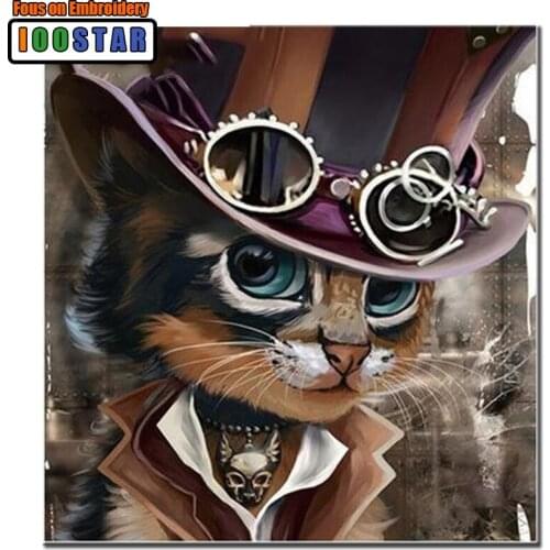 Diamond Embroidery cat Paintings Rhinestone Patterns diamond Painting Cross Stitch cat painting Diamond Mosaic Room Decor