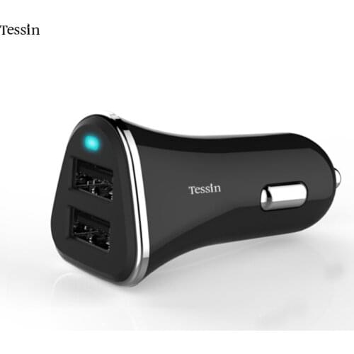 INGMAYA Car Charger Dual USB 2.4A 12W Fast Charging For iPhone 4S 5 5S 6 6S 7 Plus iPad Samsung Huawei Lenovo ZTE GPS DC Adapter