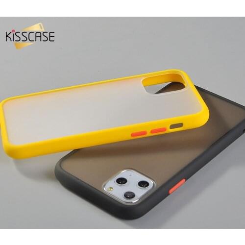 KISSCASE Skin Feel Matte Phone Case For iPhone 12 Pro 12 Mini Frosted TPU Cover For iPhone 11 Pro 11 X XR XS Max 6 6S 7 8 Plus