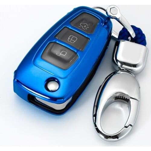 Full cover New Soft TPU car key case shell For Ford Ranger C-Max S-Max Focus Galaxy Mondeo Transit Tourneo Custom CarAccessories