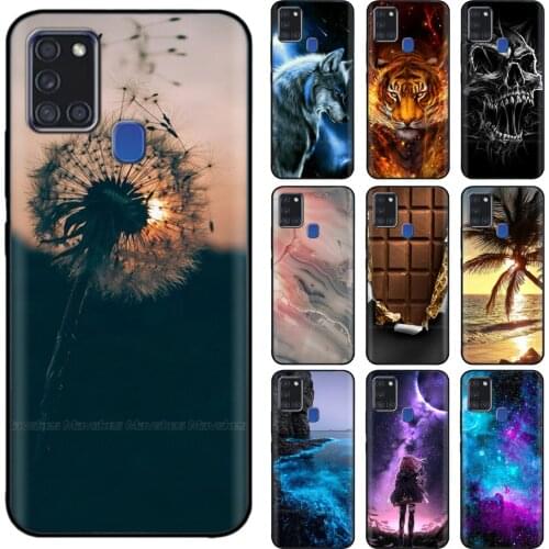 For Samsung A21S Case 6.5" Silicon Soft TPU Phone Back Cover Painting Funda for Samsung Galaxy A21s GalaxyA21s A 21s A217 Bumper