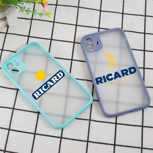 RICARD Case for iPhone 11 Pro X XS XR Max 12Mini 7 8 6 6S Plus SE2020 Camera Protection Shockproof Bumper Matte Phone Cover