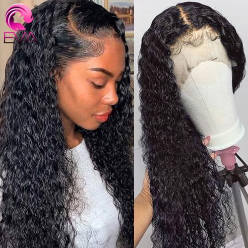 Eva Hair 13x6 Lace Front Wig Curly Human Hair Wig Brazilian Remy Jerry Curl Wig Glueless Lace Front Human Hair Wigs For Women
