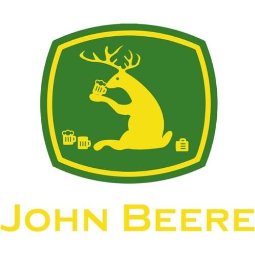 Fuzhen Boutique Decals Exterior Accessories Creative JOHN BEERE Farm Tractor Gator Farming Car Sticker Bumper Window PVC Decal