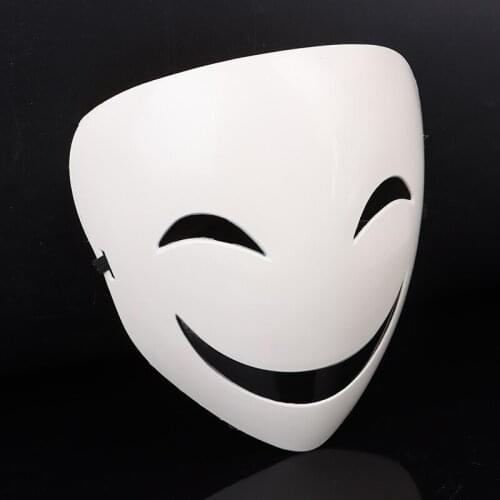Adults Japanese Anime Black Bullet Hiruko White Visible Adjustable Mask Helmet Cosplay Costume Props Halloween Gifts Collection