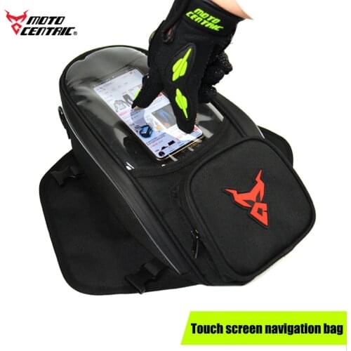 Motorcycle tank bag Oil Fuel Bag Magnetic moto saddle luggage GPS Phone Navigation Bag Bigger Window Suitcase For iphone Samsung