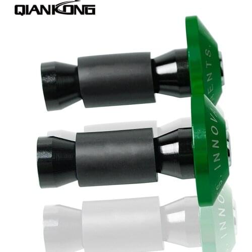 7/8"22 moto handlebar cap motocross handle bar grips ends For Kawasaki ZX6R ZX7R ZX10R ZX14R NINJA650R Z800 Z1000 yamaha mt09 07