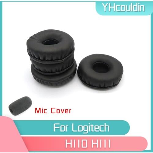 YHcouldin Earpads For Logitech H110 H111 Headphone Accessaries Replacement Wrinkled Leather