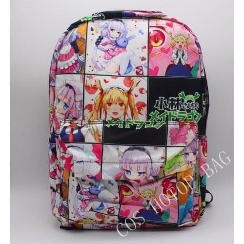 2020 New Miss Kobayashis Dragon Maid Kobayashi-san Chi no Maid Dragon Backpack cartoon Schoolbags Unisex Travel Bag