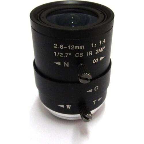 X4pcs HD 2mp 2.8-12mm cctv lens CS Mount Manual Focal IR 1/2.7" 1:1.4 for IP Camera