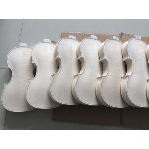 One piece of violin body , unvarnished white violin parts