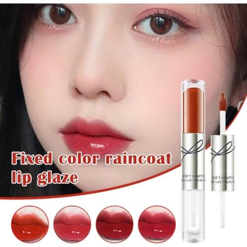 Portable Waterproof Long Lasting Nonstick Lip Glaze Fixing Color Lip Makeup MA
