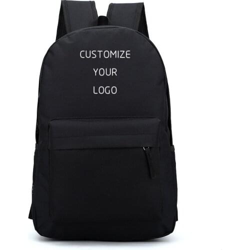 Customize print Backpack Women Men Daily Backpack Teenage Girls Boys Anime cartoon backpack company gift customization print