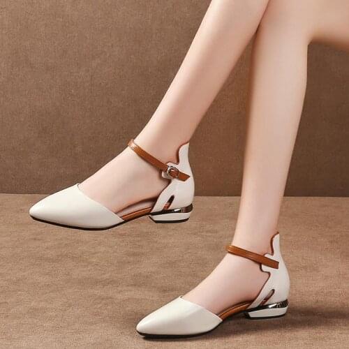 Women Cute Buckle Strap High Quality Black Pu Leather Heel Shoes Lady Classic Summer Pumps Zapato Tacon Alto