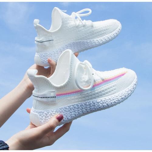 Shoes Woman White Shoes Rainbow Color Changing Womens Summer Style Breathable Versatile Casual Fashion Comfortable High Quality