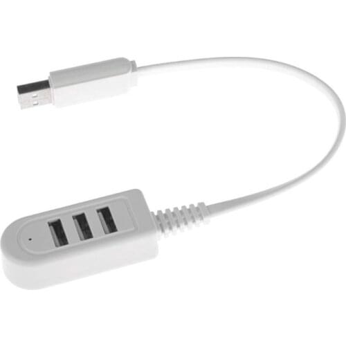 High Speed 3 Ports USB 2.0 Hub Extension Splitter for Laptop PC Computer Charger