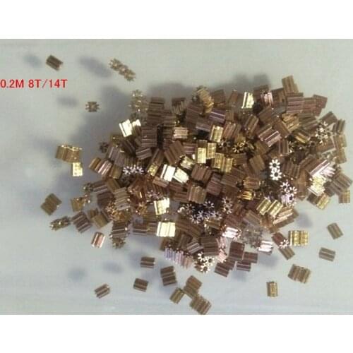 0.2M 8T 0.7mm 0.2M 14T 1.5mm Mechanical Copper gear Spur mini gear