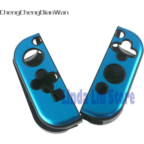 10sets/lot Aluminum Case Protector Cover for Nintend Switch NS Controller Protective Skin Cover