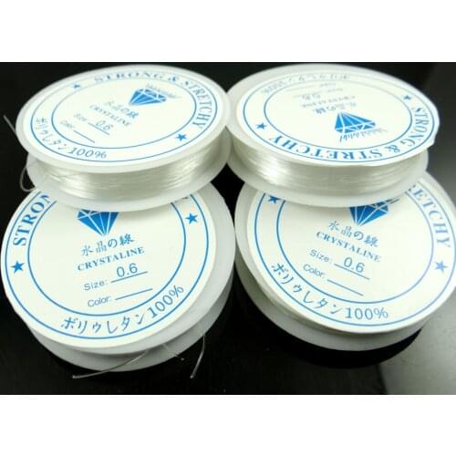 10 Roll Elastic Beading Stretch Cord Wire String Thread Clear Transparent Clear Round Beading Wire/Cord Jewelry Making