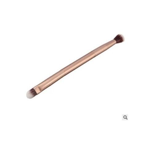 120pcs/lot Double-end Pale Rose Gold Eyebrow Brush Spiral Bevel Cosmetic Brush Traceless Make-up Appliances Cosmetic Tools HA503